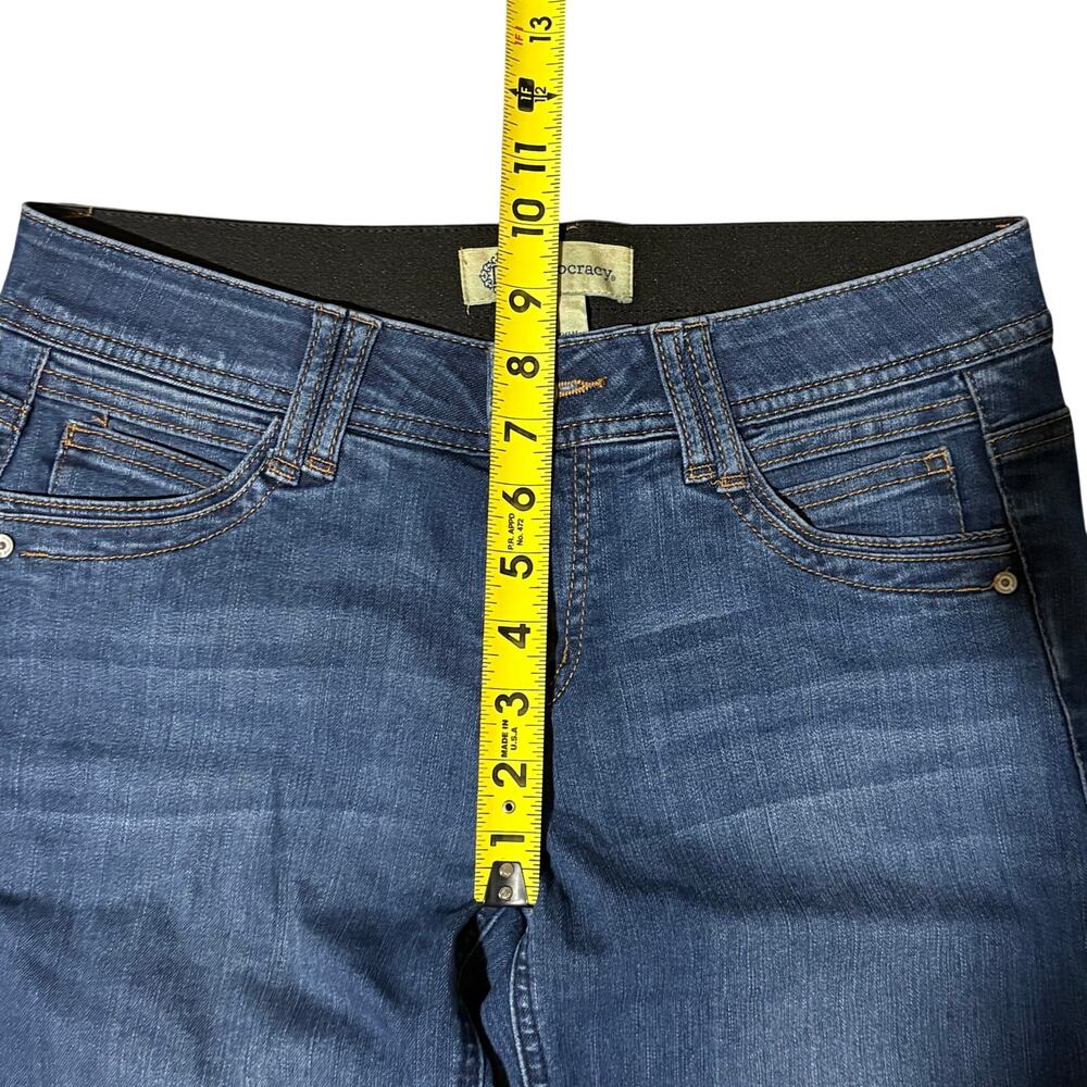 Democracy Ab Technology‎ Women’s Dark Wash Denim Jeans Size 6 Skinny Mid-Rise - Picture 7 of 8